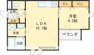 PARK五月田【102号室】の間取り