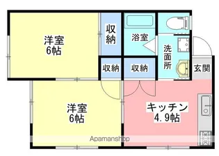 メゾンパークⅠ【105号室】の間取り