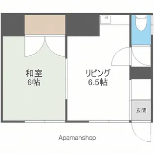 第二田中荘【6号室】の間取り