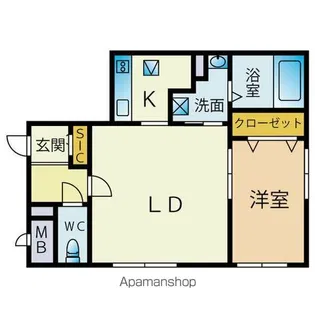 AMISTA(アミスタ)【3階】の間取り