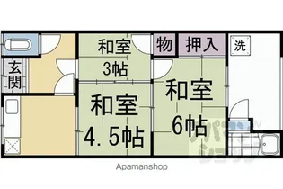 高田荘【7号室】の間取り
