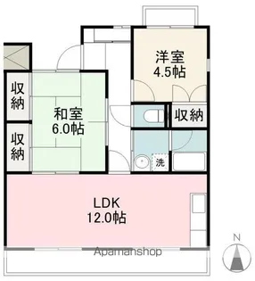シーサイドハイツ屋島【203号室】の間取り
