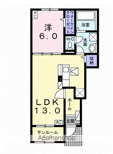 ヒカルサ岐阜岩田東【1階】の間取り