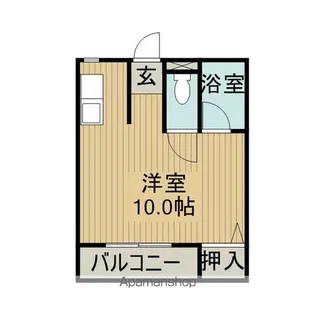コスモハイツ熊野【205号室】の間取り