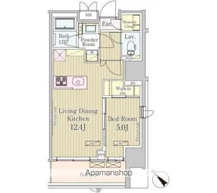 パークアクシス御茶ノ水【7階】の間取り