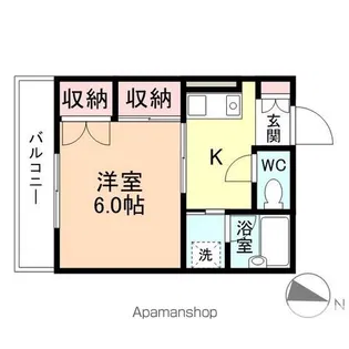 パインパレス本郷【105号室】の間取り