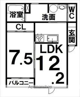 TOWN西5南17ベリーⅡA【2階】の間取り