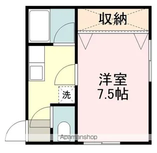 ホワイトキャッスル台原Ⅱ【101号室】の間取り