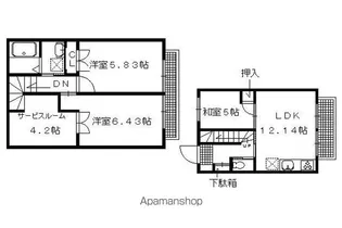 グリーンヒル北白川WEST【3号室】の間取り