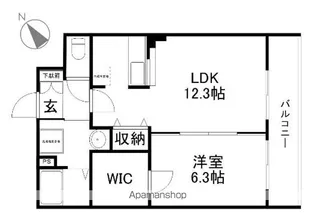 リベルテ【302号室】の間取り