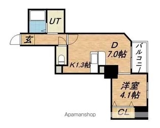 カルフール大通東【5階】の間取り