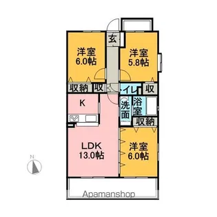 セントラーゼ【201号室】の間取り