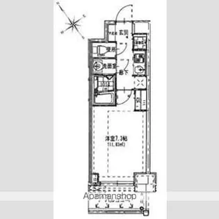 SーRESIDENCE都島【9階】の間取り