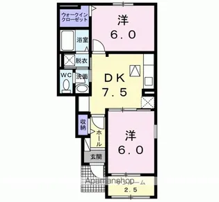 サニー・ブリーズ北泉A【1階】の間取り