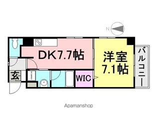 SMK福住【401号室】の間取り