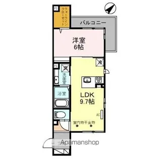 ティエドゥールグラサ【2階】の間取り