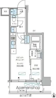 パークアクシス大森山王【7階】の間取り