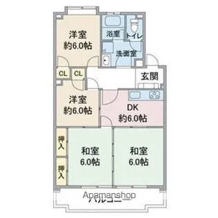 サンファミリア長久手Ⅱ【4階】の間取り