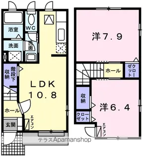 ルミナス・MⅢ C棟【1階】の間取り