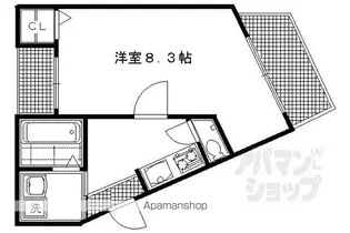 イーストコート北白川【2-D号室】の間取り