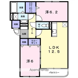 アバンツァート追分Ⅲ【2階】の間取り