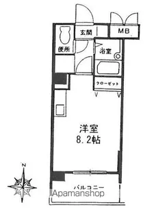 クリオ行啓通参番館【3階】の間取り