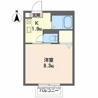 サンカンタン津志田B【2階】の間取り