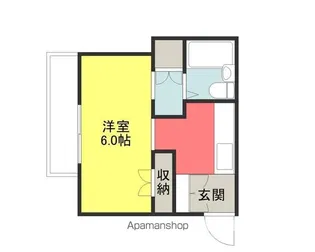 ハイツ木下【204号室】の間取り