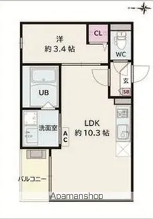 JACK ATSUTAKOSHINⅢ【2階】の間取り