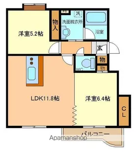 ブリックス清水沼【3階】の間取り