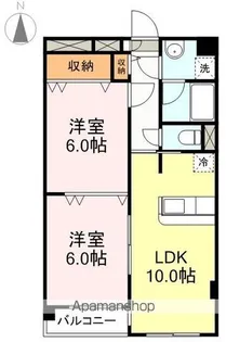 パークサイド上杉公園【101号室】の間取り