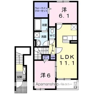 グランテリア瀬戸Ⅰ A【2階】の間取り
