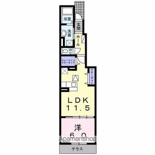 ハウラービレッジ 大阪屋【1階】の間取り