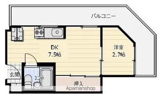 ペシュ七番館【5階】の間取り
