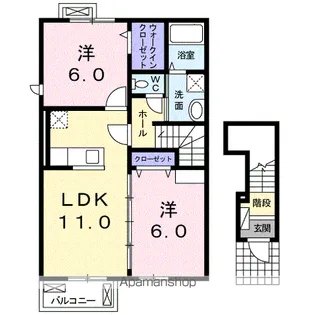 デュナスティ・Ⅱ【2階】の間取り
