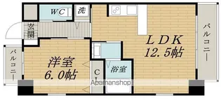 スプランディッド新大阪キャトル【501号室】の間取り