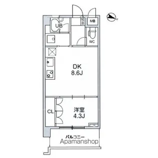 ウィルテラス押上【3階】の間取り