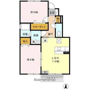 プラム クレイン【1階】の間取り