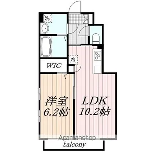 アドシール若柳Ⅱ【2階】の間取り