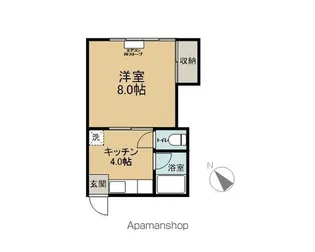 メゾンハッシュB【206号室】の間取り