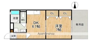 サニーハウスタムラ【1階】の間取り