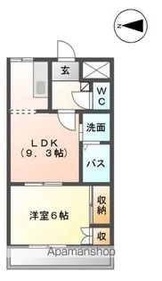 サニープレイスⅢ【2階】の間取り