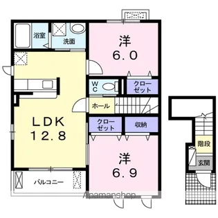 アバンツァートⅢ【2階】の間取り