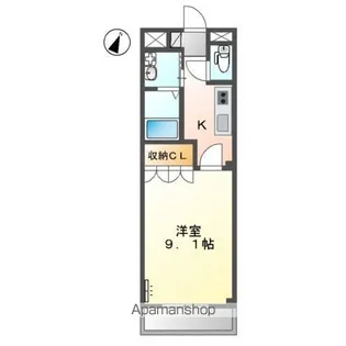 クレア・パル【2階】の間取り