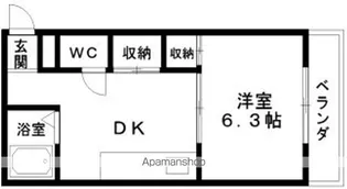 リバージュマンション【2階】の間取り