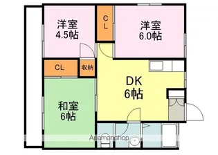 広島県福山市神辺町大字川北【アパート】の間取り