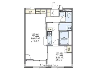 レオパレス金堀台Ⅱ【2階】の間取り