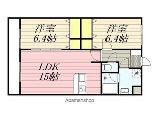 ルネスコートNEWR【1階】の間取り