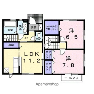 ソラーレC【1階】の間取り