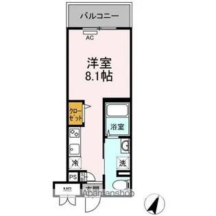 グランジュール大手町【4階】の間取り